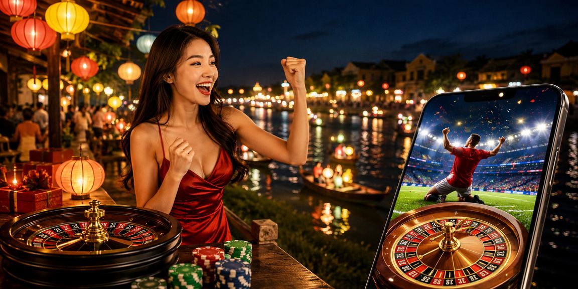 Bàn Roulette live tại Hội An ban đêm trên ss21